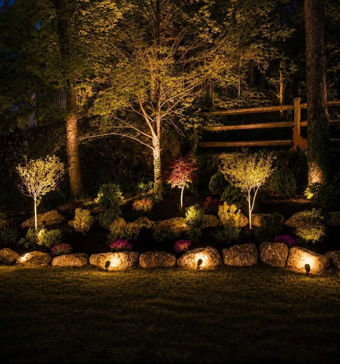 Pathway and accent lighting - New Hampshire