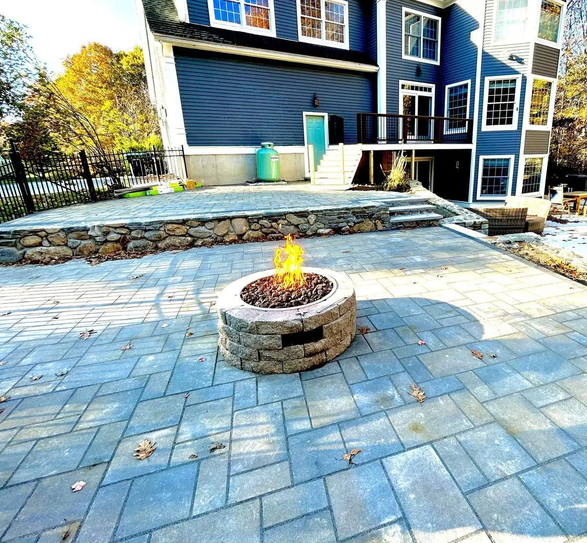 Patio detail and finishing - New Hampshire hardscape