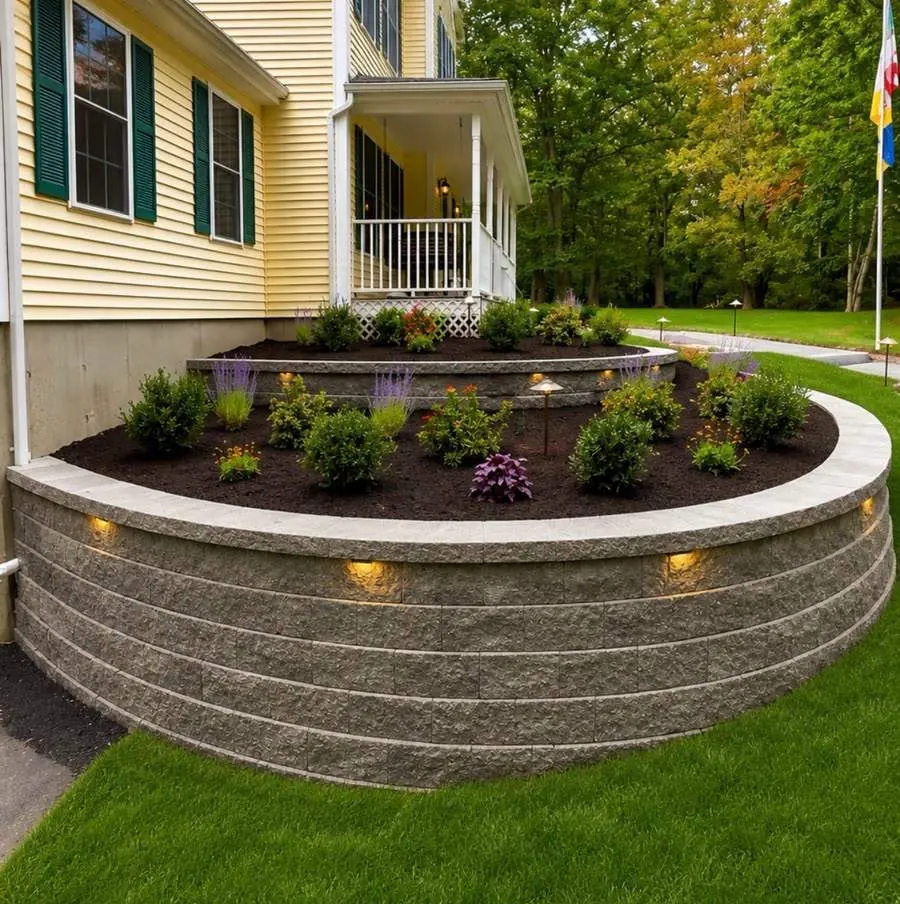 Custom outdoor living space - NH Seacoast Up North Scapes
