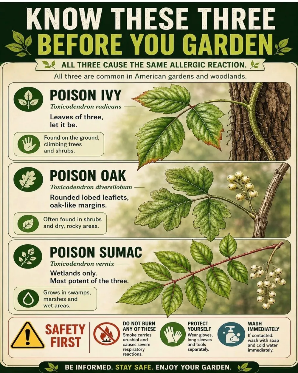 Poison Ivy, Poison Oak, and Poison Sumac Guide